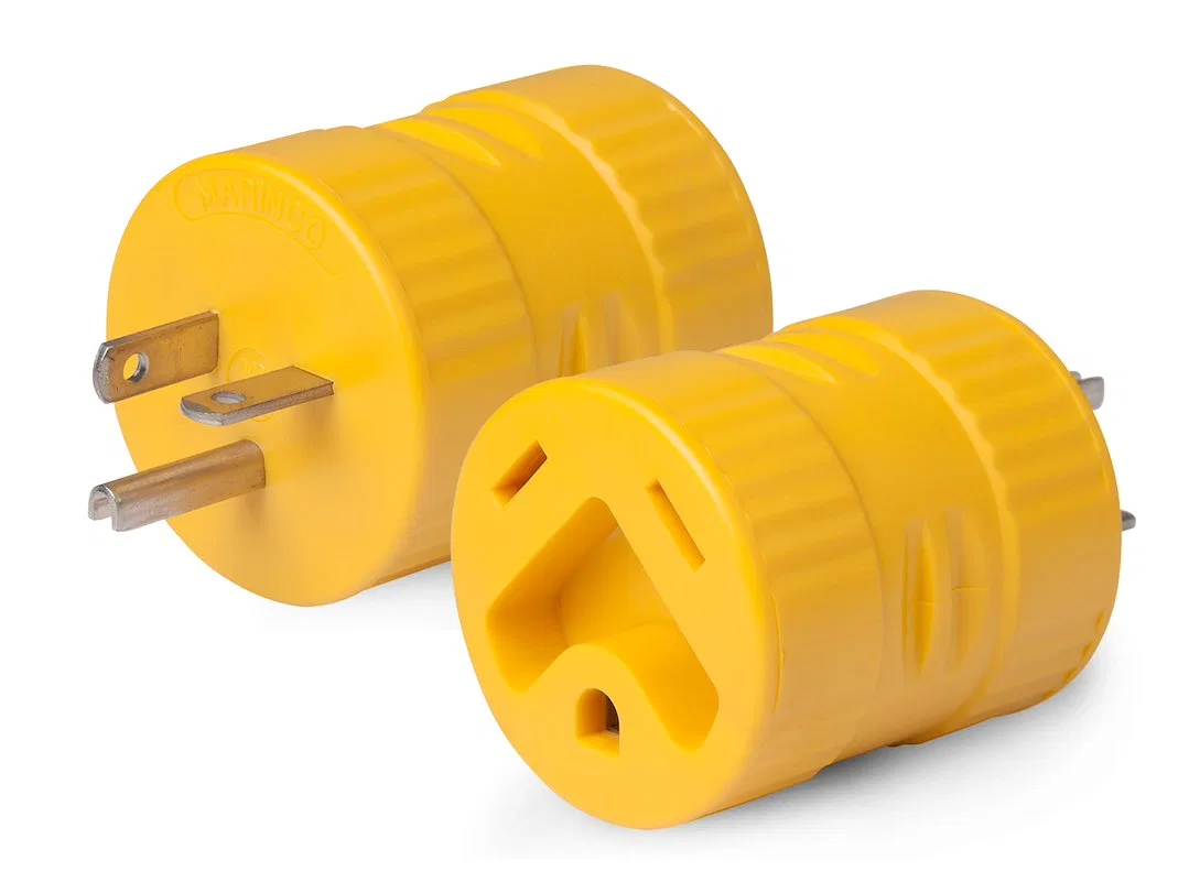 126A – MARINCO Power Cord Adapter, For Connecting RV Power Inlet To Generator Power Source 20 Amp Male To 30 Amp Fema...